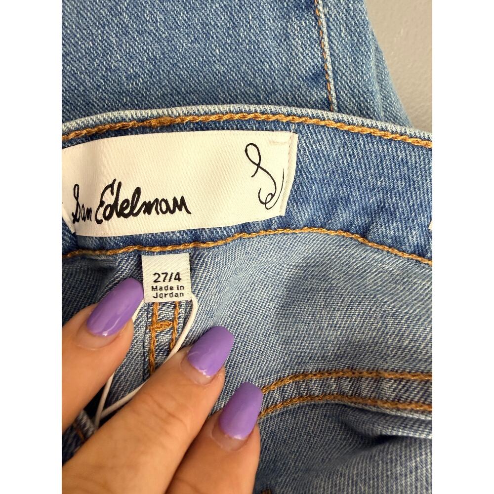 Sam Edelman Codie Wide Leg Jeans 27 High Rise Button Fly NWT - Picture 10 of 13